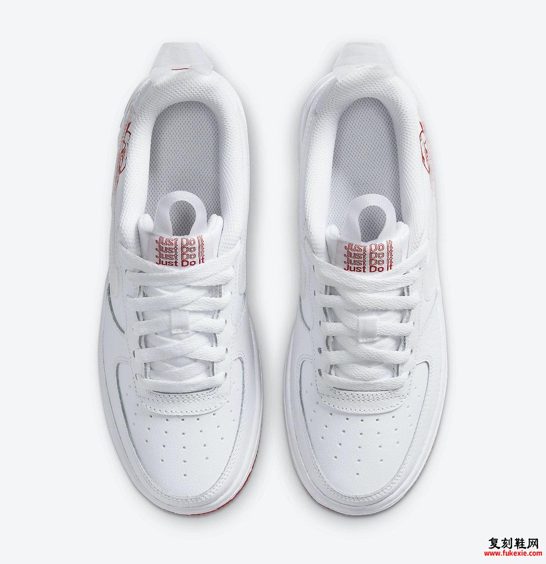 Nike Air Force 1 Rose White University Red CN8534-100发售日期信息