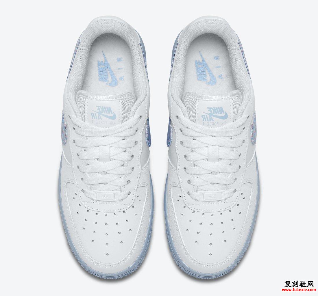 Nike Air Force 1 White Light Blue CZ0377-100发售日期