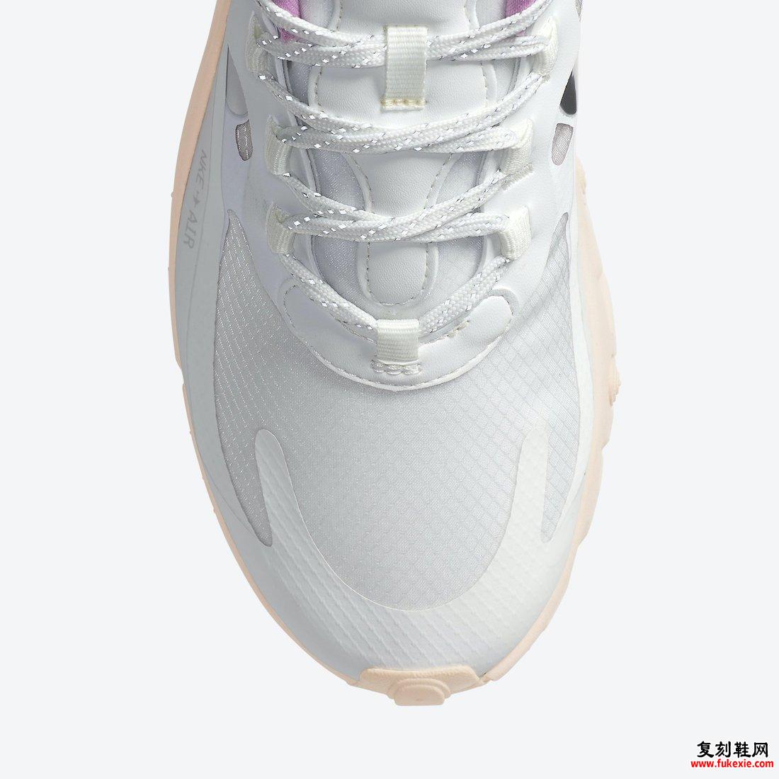 Nike Air Max 270 React Pink水洗珊瑚色CZ8131-100发售日期
