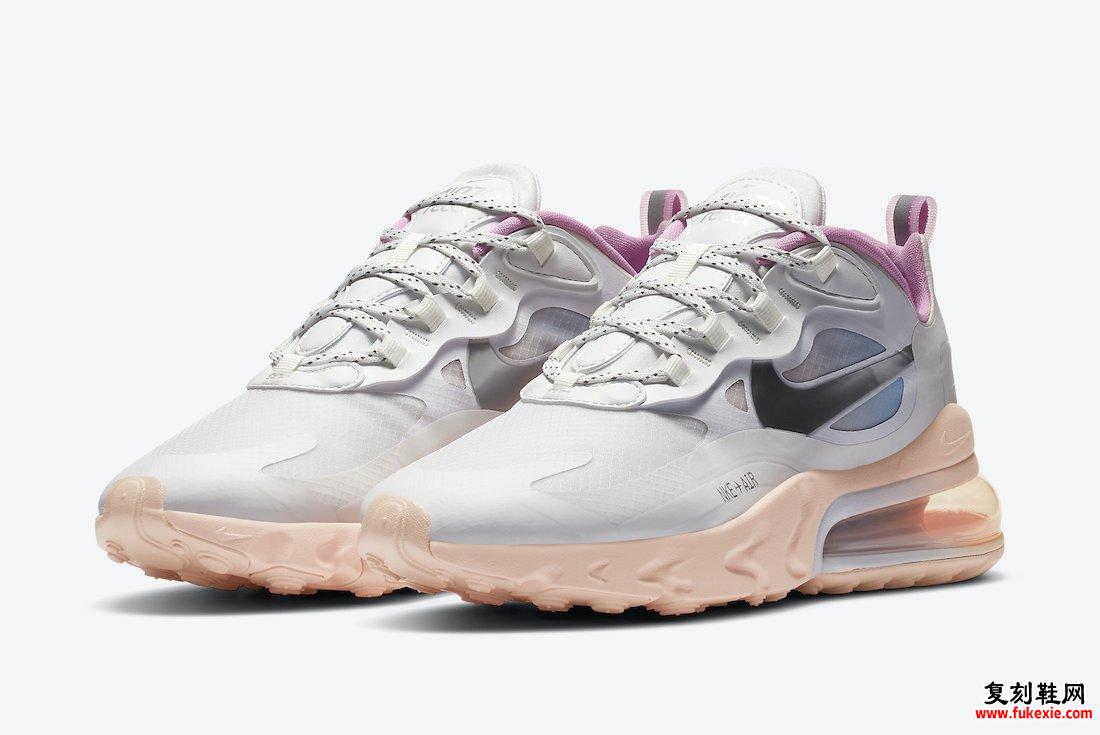 Nike Air Max 270 React Pink水洗珊瑚色CZ8131-100发售日期