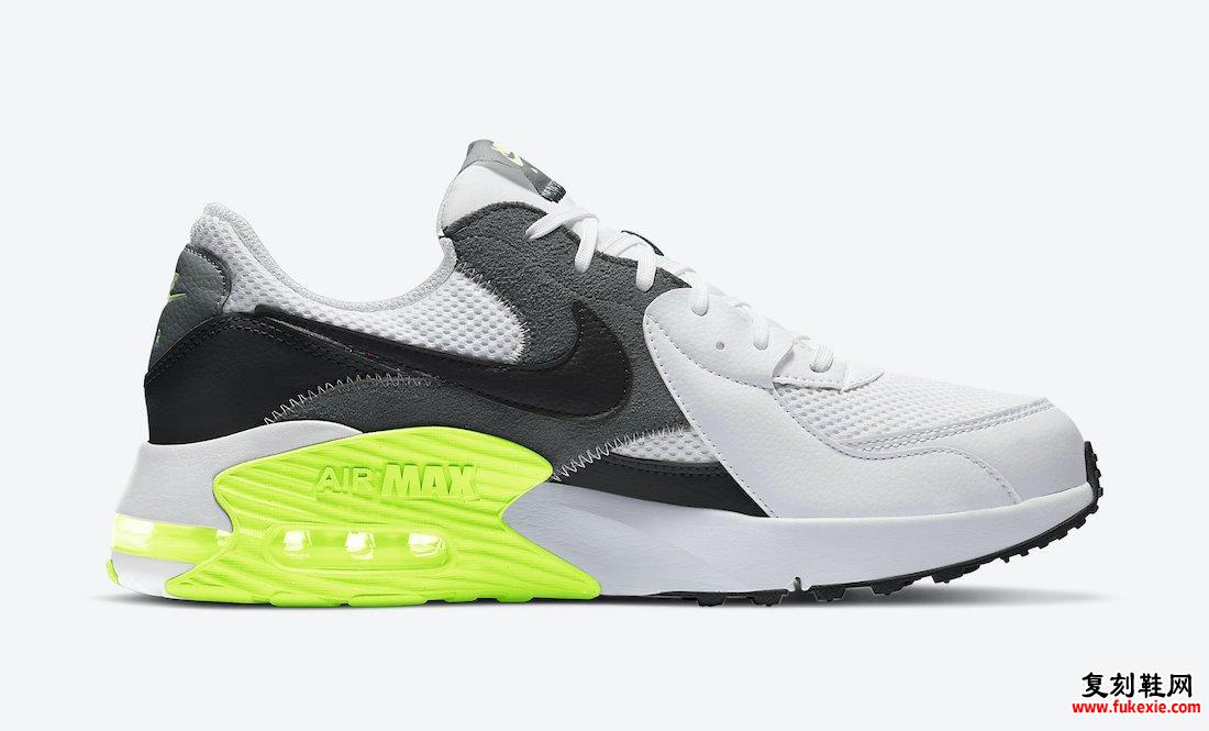 Nike Air Max Excee白色灰色黑色Volt CD4165-114发售日期