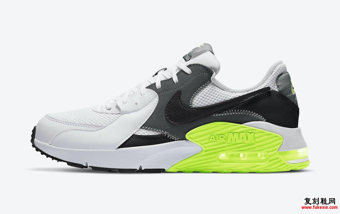 Nike Air Max Excee白色灰色黑色Volt CD4165-114发售日期