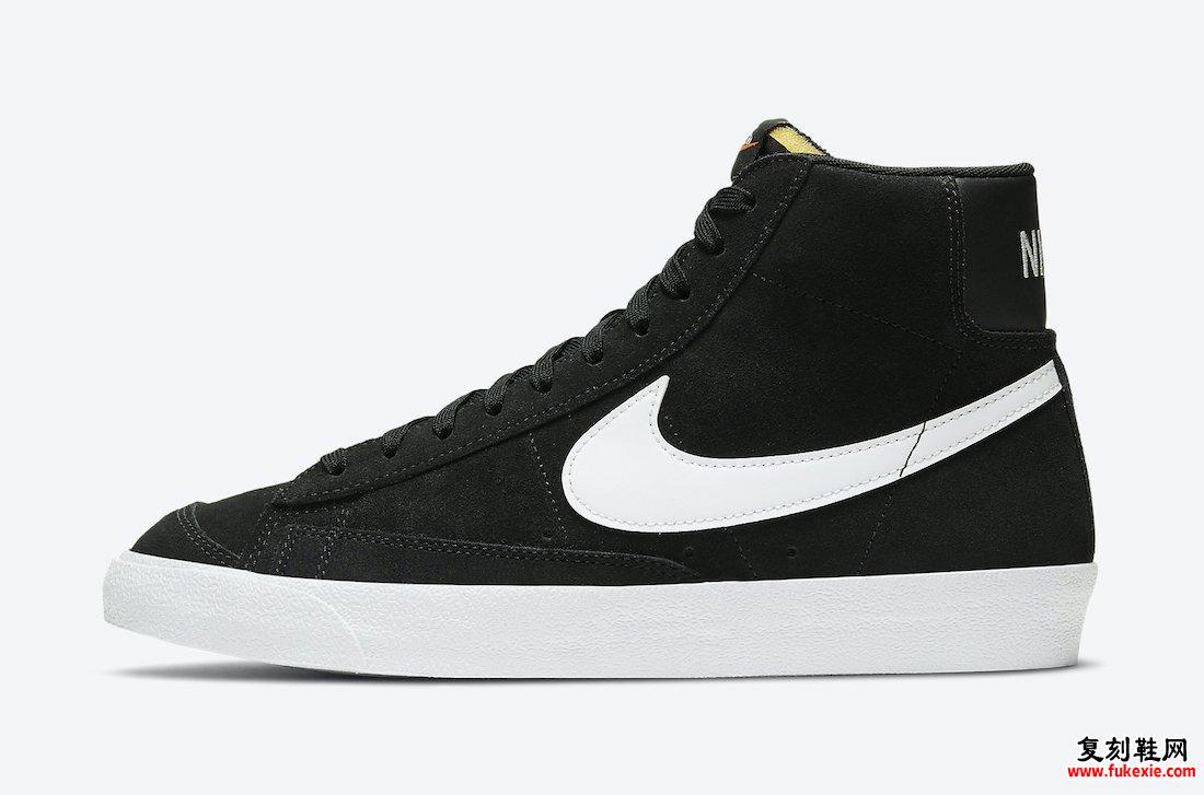 Nike Blazer Mid 77 Suede Black White CI1172-005发售日期