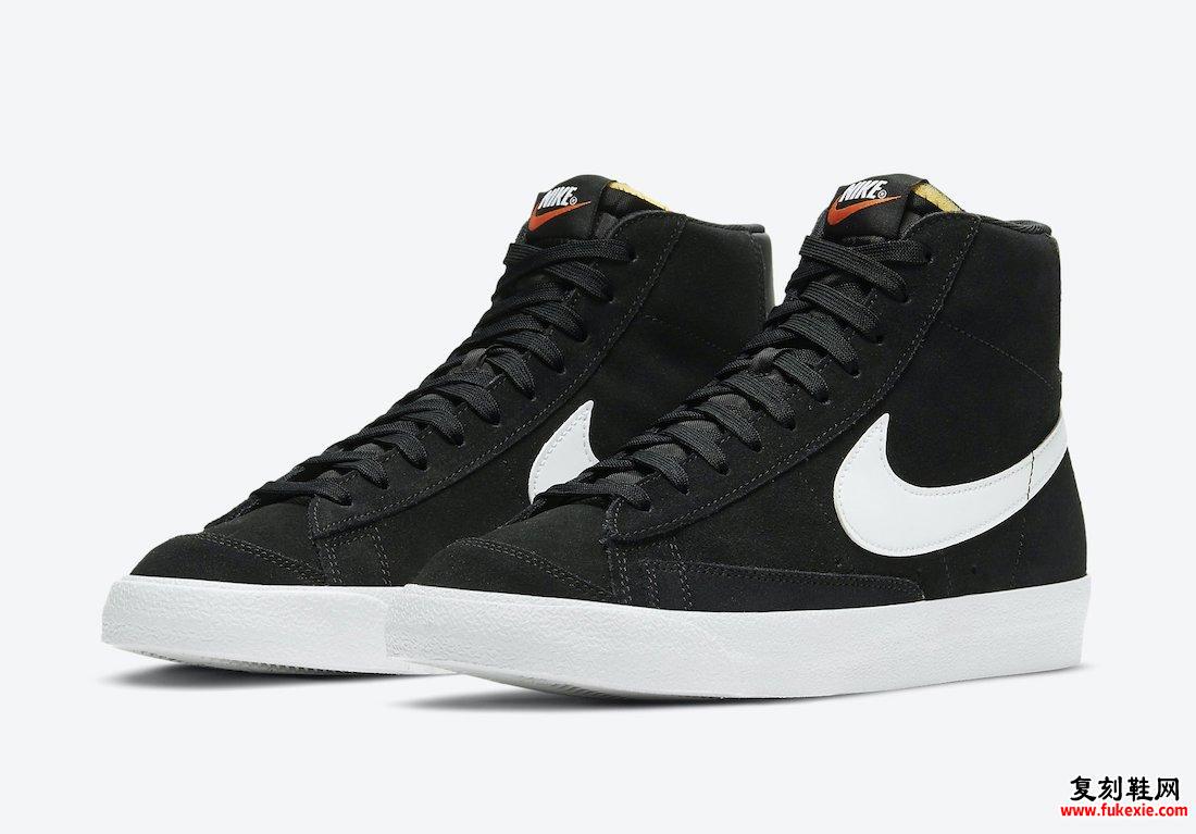 Nike Blazer Mid 77 Suede Black White CI1172-005发售日期