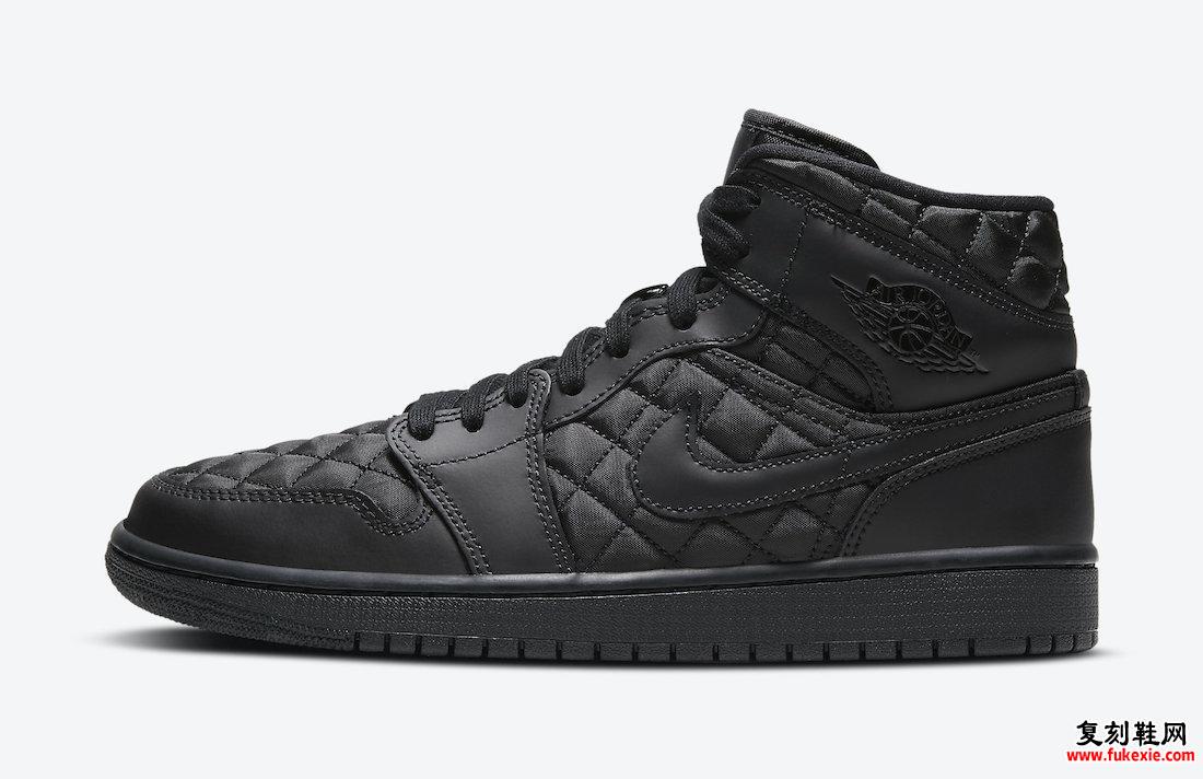 Air Jordan 1 Mid Black lt缝DB6078-001发售日期