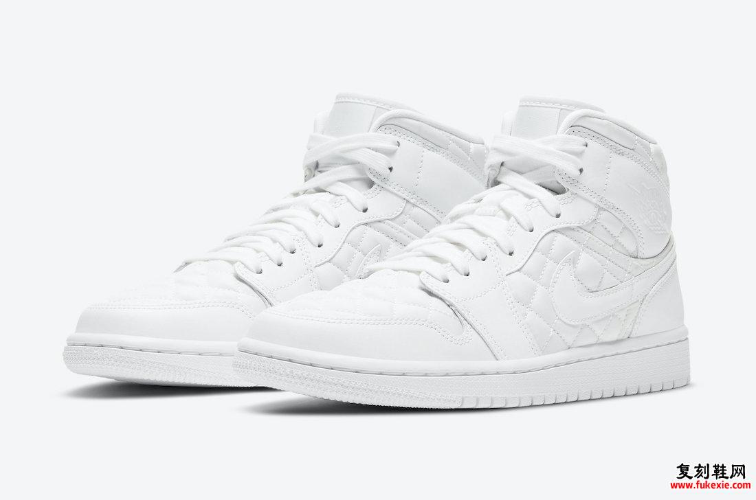 Air Jordan 1 Mid White lt缝DB6078-100发售日期