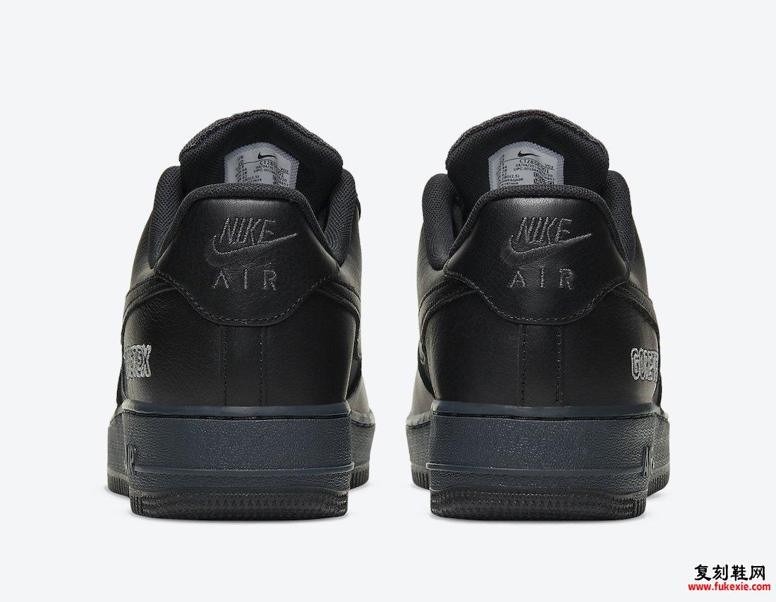 Nike Air Force 1 Gore-Tex Anthracite Black CT2858-001发售日期