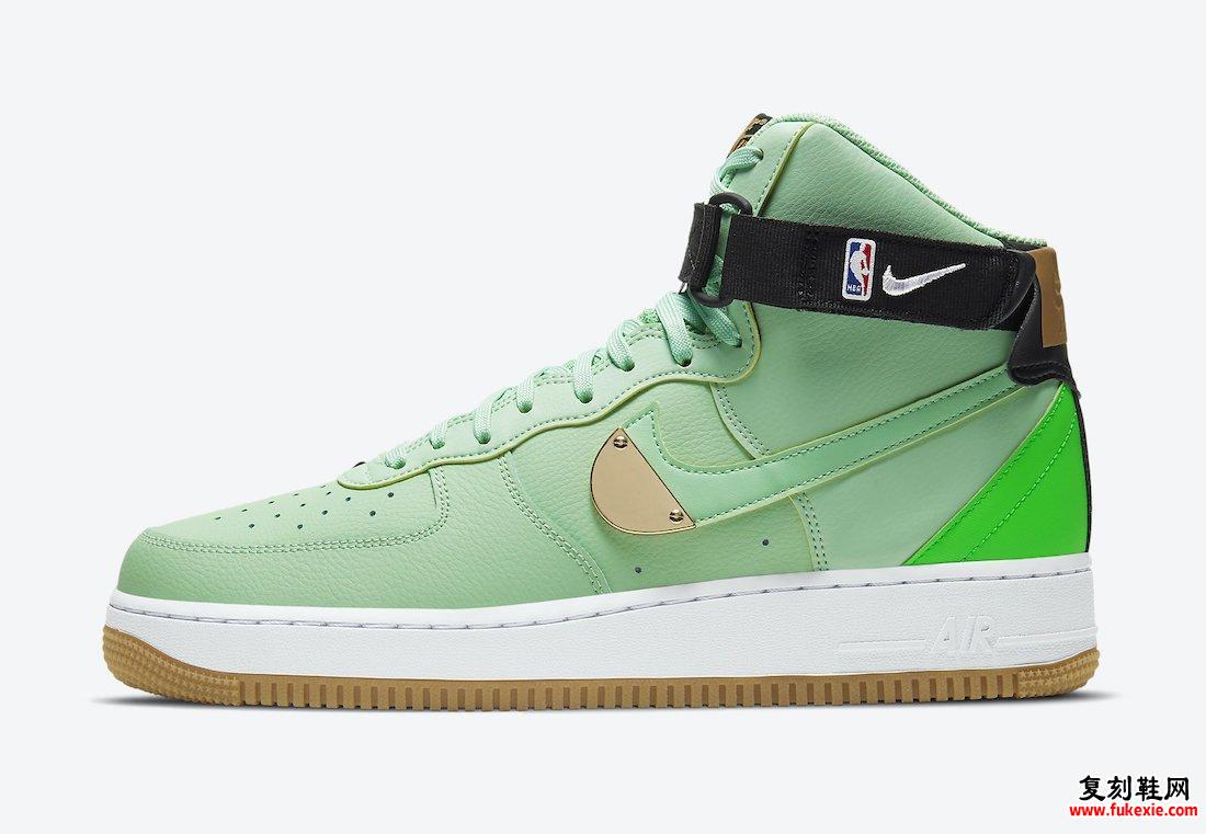 Nike Air Force 1 High NBA Green CT2306-100发售日期