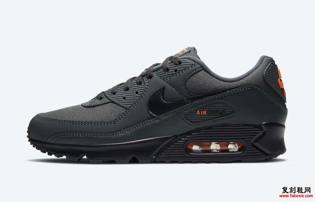 Nike Air Max 90 Grey Orange DC4116-001发售日期