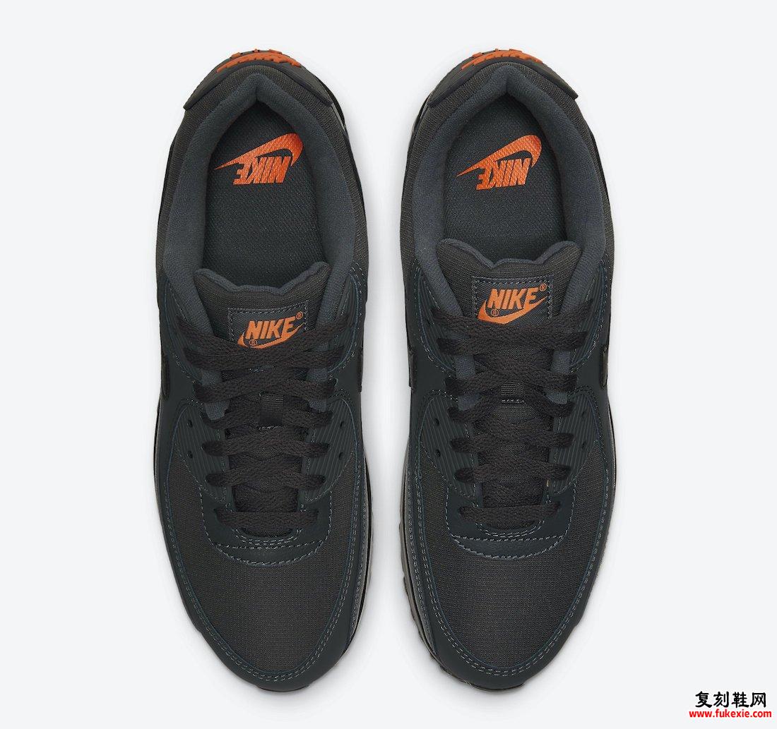 Nike Air Max 90 Grey Orange DC4116-001发售日期