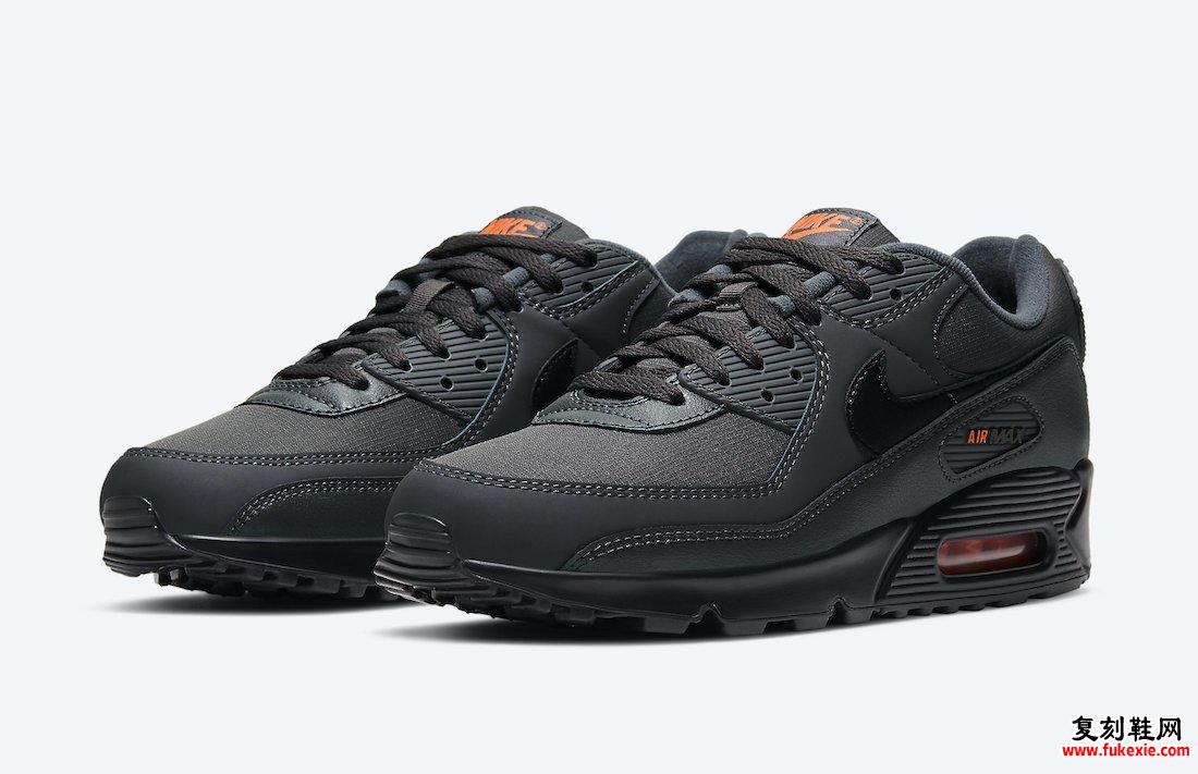 Nike Air Max 90 Grey Orange DC4116-001发售日期