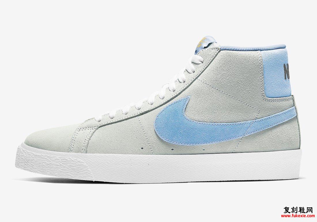 Nike SB Blazer Mid Gray Blue White 864349-008发售日期信息