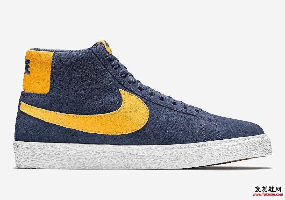 Nike SB Blazer Mid Michigan 864349-402发售日期