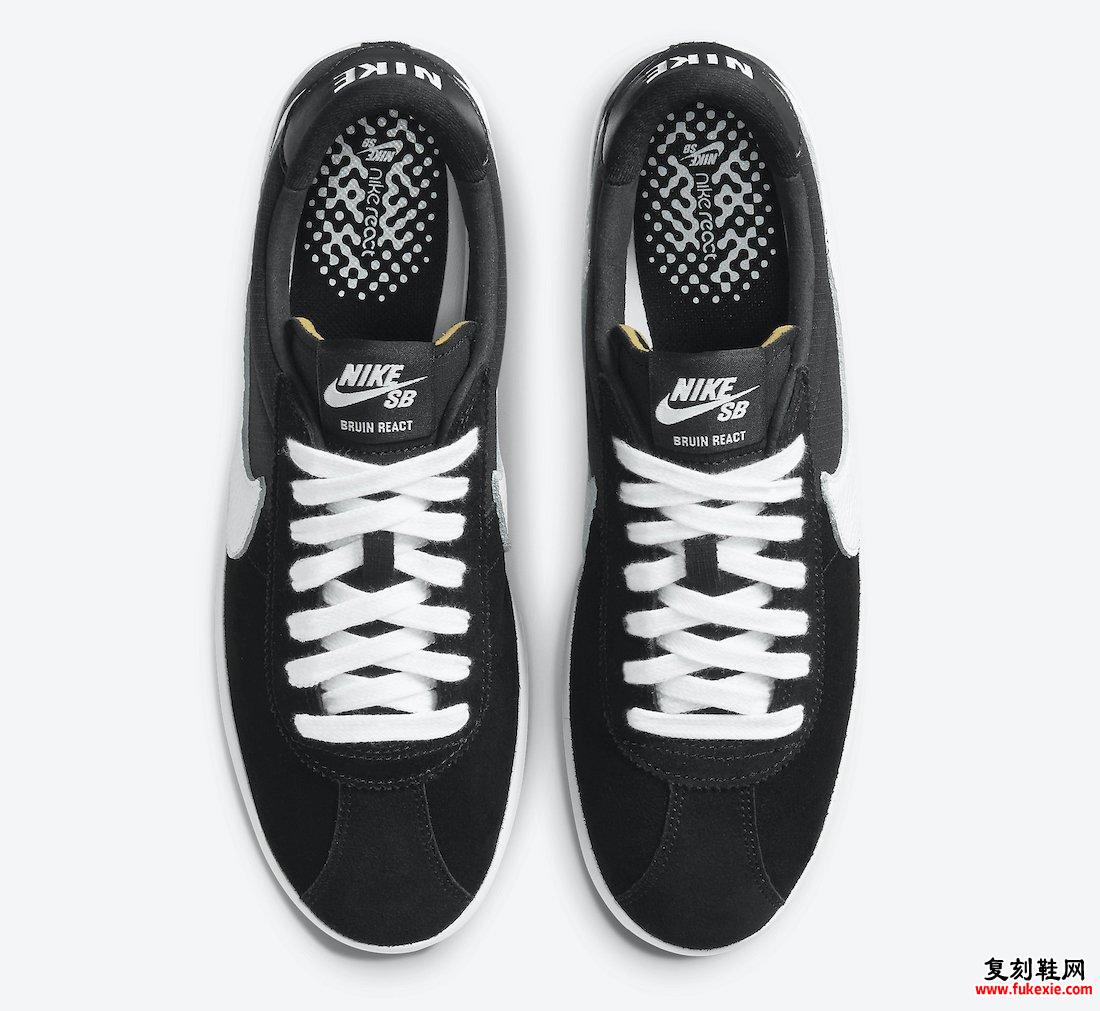Nike SB Bruin React黑白色CJ1661-001发售日期