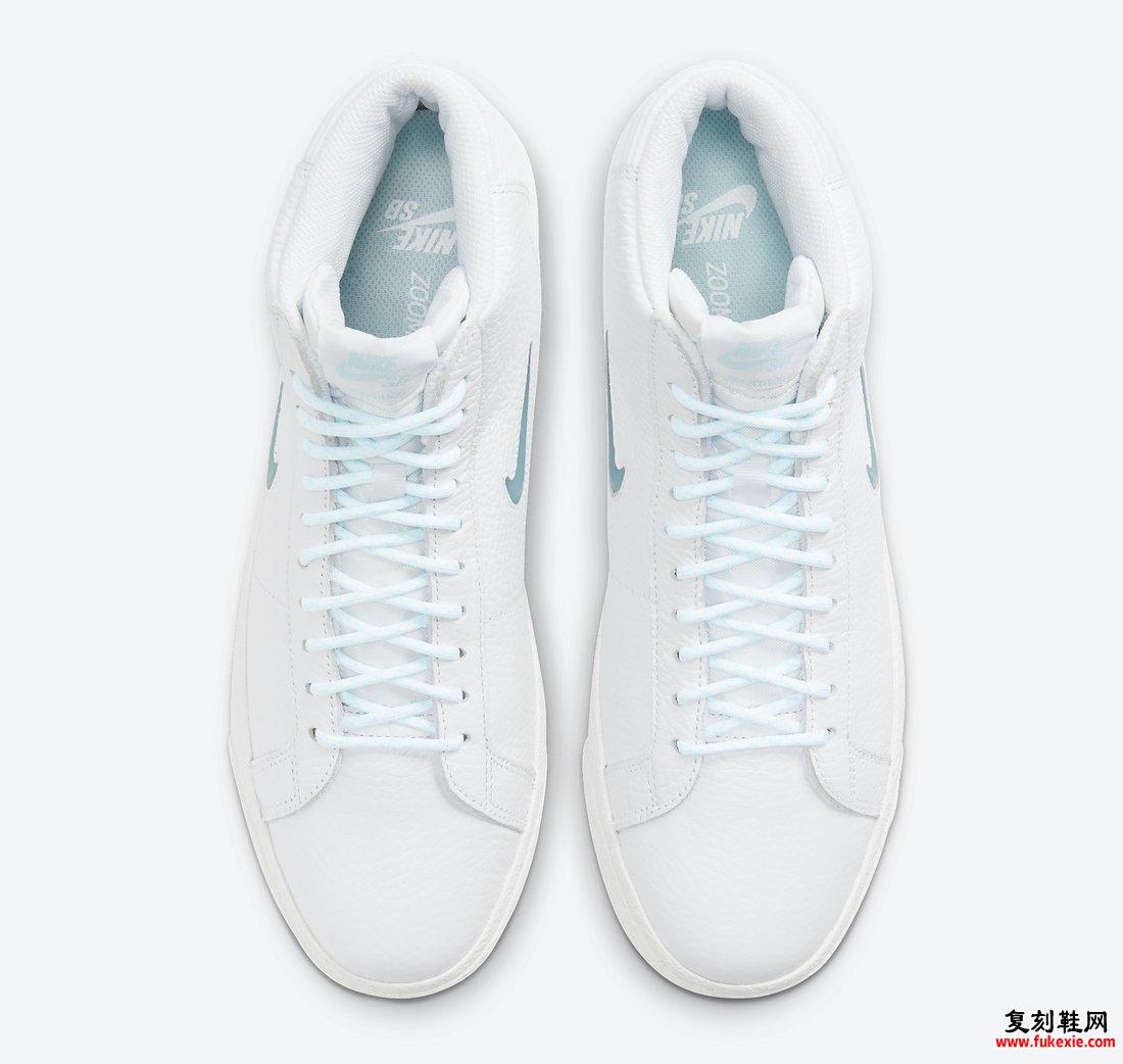 Nike SB Zoom Blazer Mid Premium Glacier Ice CU5283-100发售日期