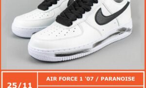 PARANOISE Nike Air Force 1 White Black DD3223-100发售信息