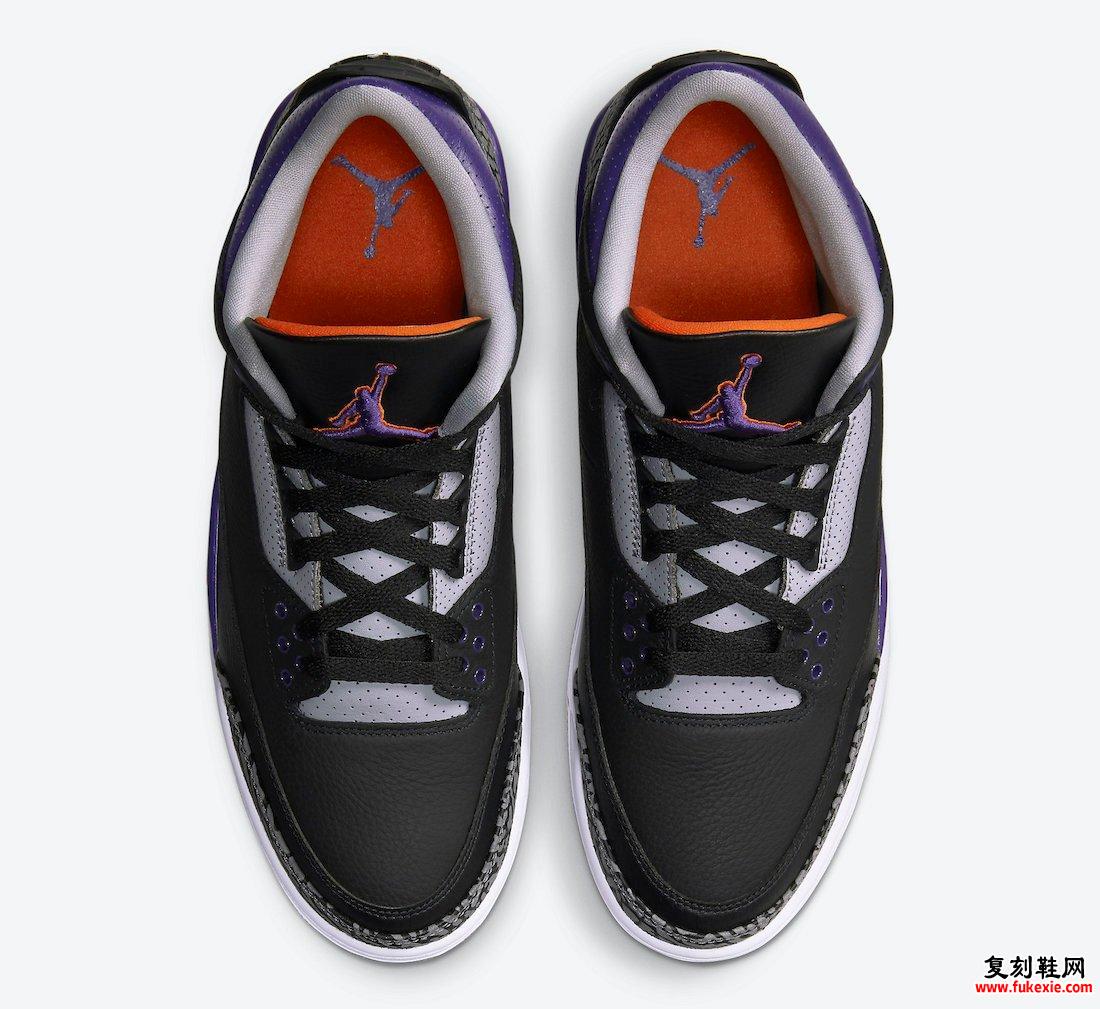 Air Jordan 3 Black Court紫色CT8532-050