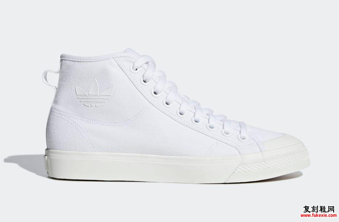 adidas Nizza Hi Cloud White B41643发售日期