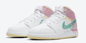 Air Jordan 1 Mid GS Paint Drip DD1666-100发售日期
