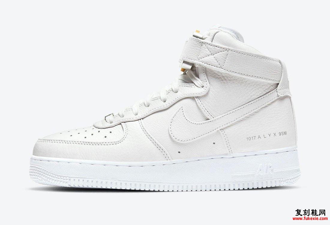 Alyx Nike Air Force 1 High White CQ4018-100发售日期
