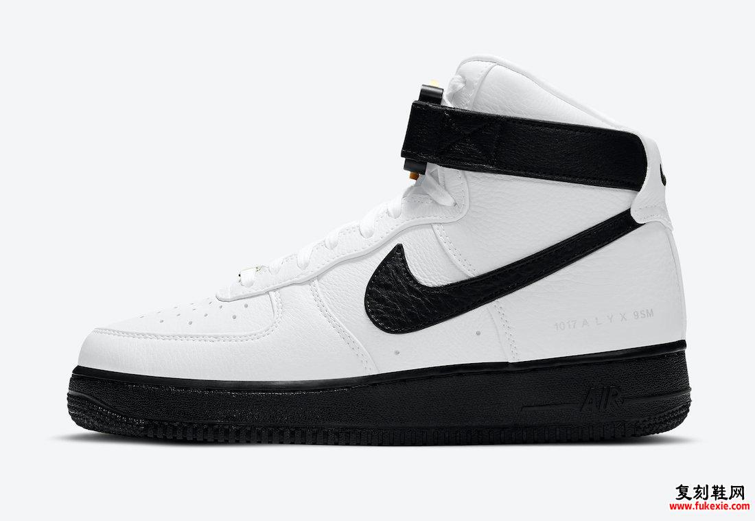 Alyx Nike Air Force 1 High White Black CQ4018-101发售日期