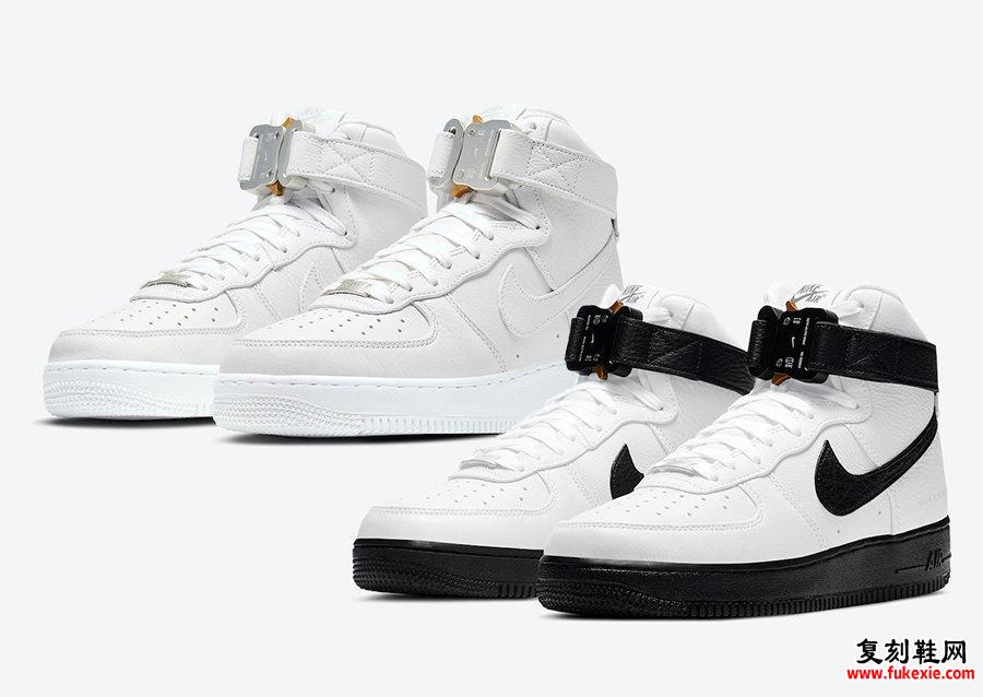 Alyx Nike Air Force 1 High White Black Triple White发售日期