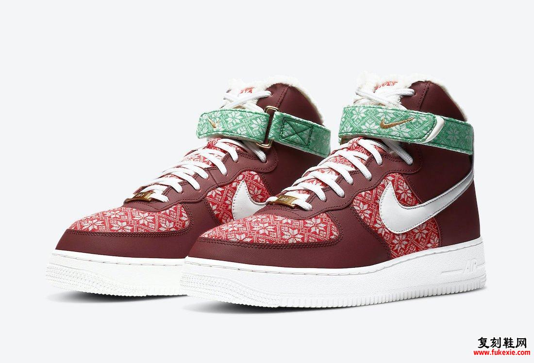 Nike Air Force 1 High Christmas DC1620-600发售日期