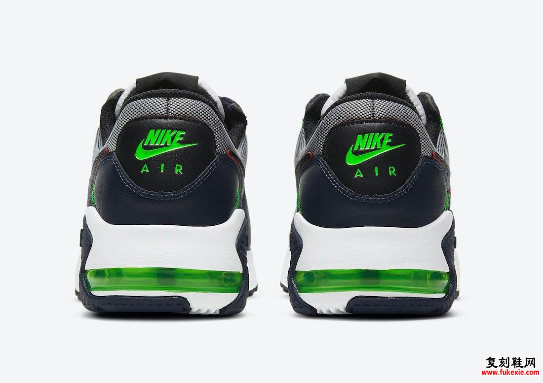 Nike Air Max Excee海军蓝霓虹绿CD4165-400发售日期