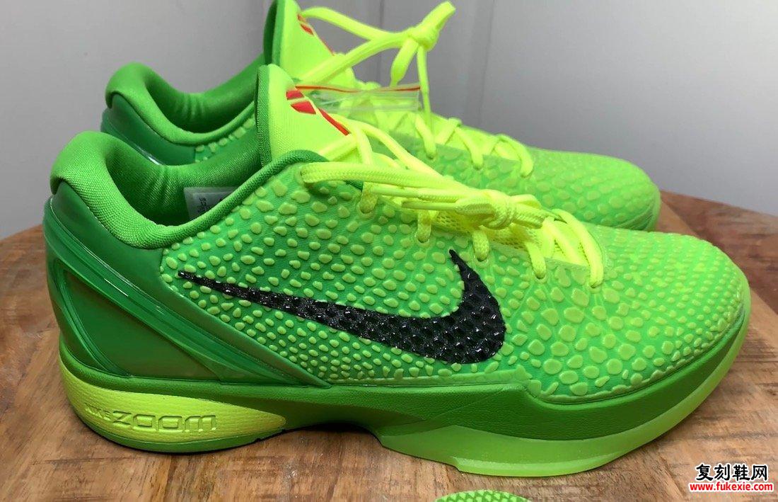 Nike Kobe 6 VI Protro Grinch CW2190-300发售信息