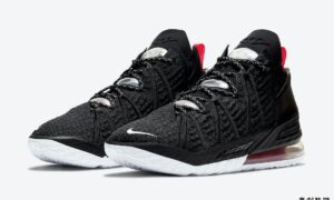 Nike LeBron 18 Black University Red White CQ9283-001发售日期信息