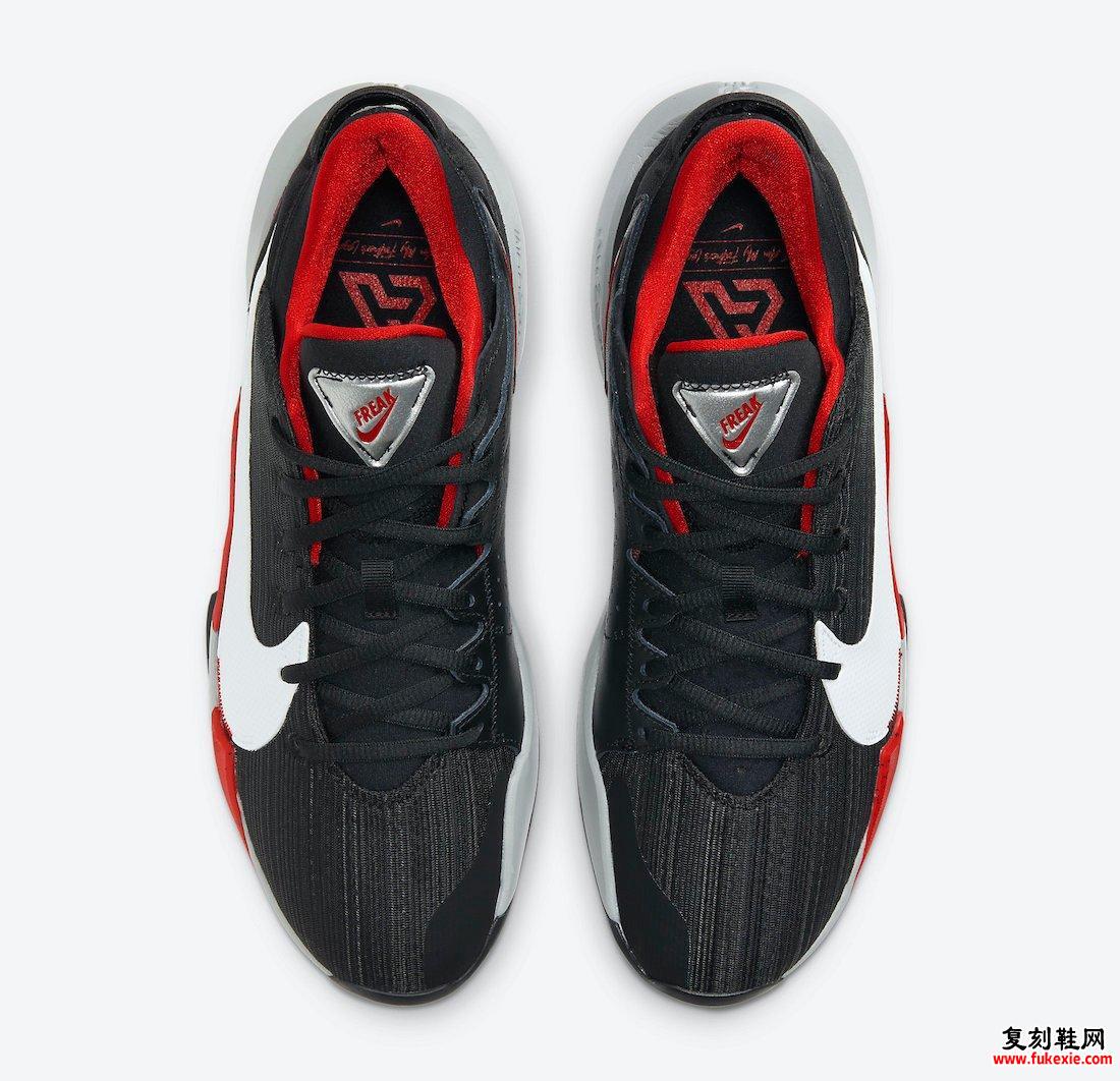 Nike Zoom Freak 2 Bred Black White University Red CK5424-003发售日期信息