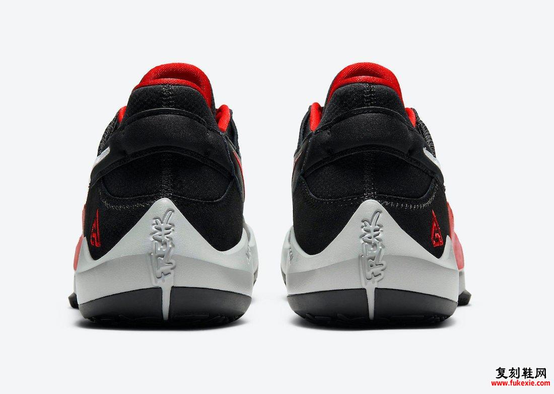 Nike Zoom Freak 2 Bred Black White University Red CK5424-003发售日期信息