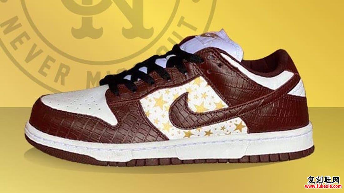 Supreme耐克SB Dunk Low Barkroot Brown DH3228-103