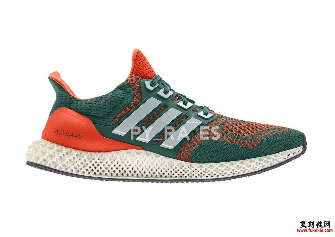 adidas Ultra 4D Miami Hurricanes发售日期