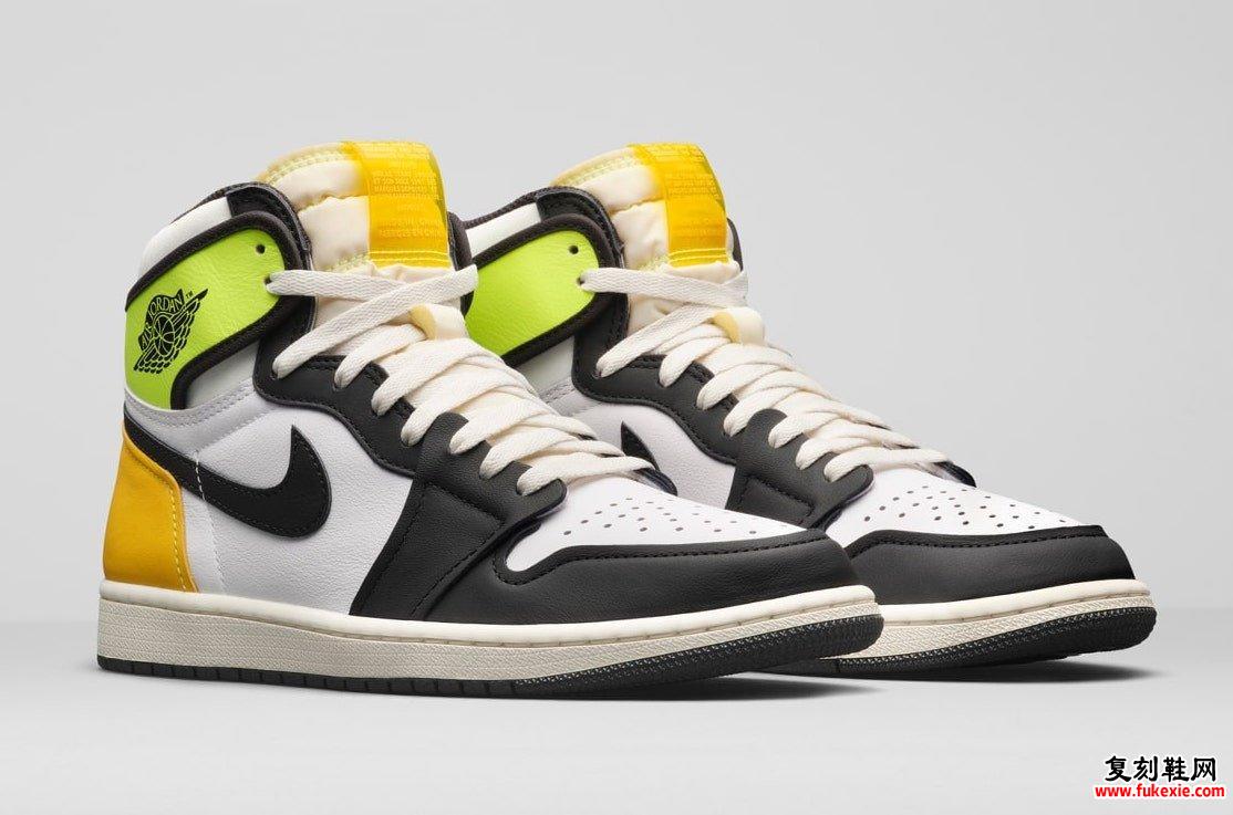 Air Jordan 1 White Volt University金555088-118发售价格