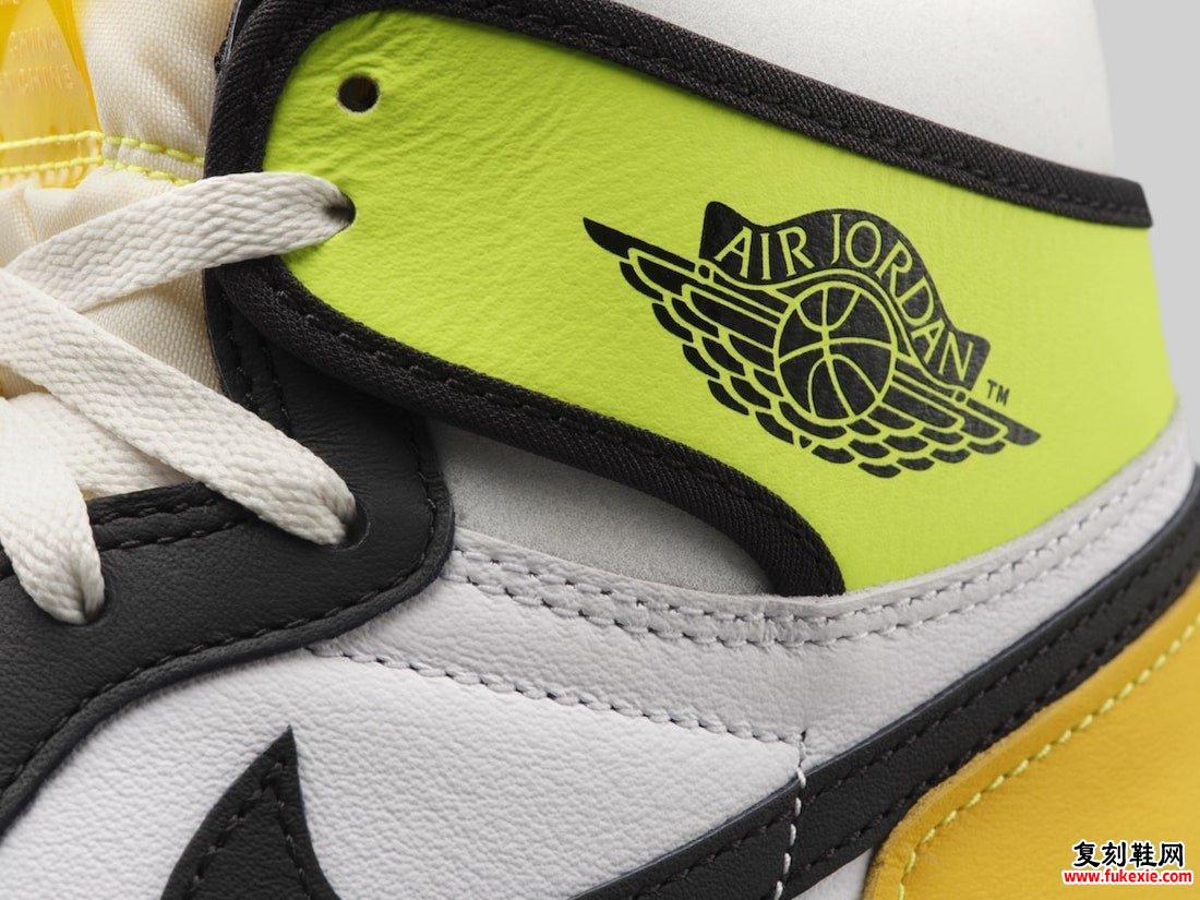 Air Jordan 1 White Volt University金555088-118发售价格