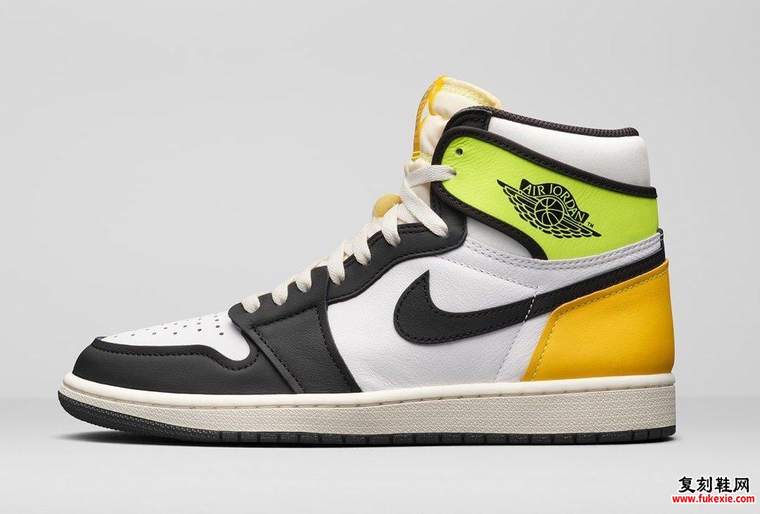 Air Jordan 1 White Volt University金555088-118发售价格