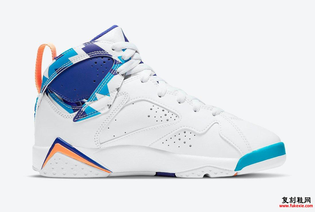 Air Jordan 7 GS White Chlorine Blue 442960-100发售日期