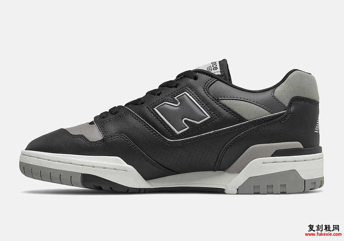 New Balance 550暗黑灰色BB550SR1发售日期信息