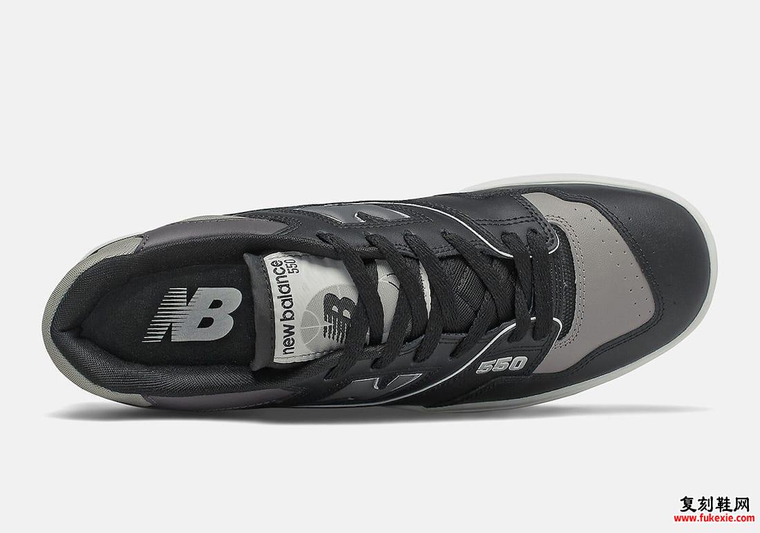 New Balance 550暗黑灰色BB550SR1发售日期信息