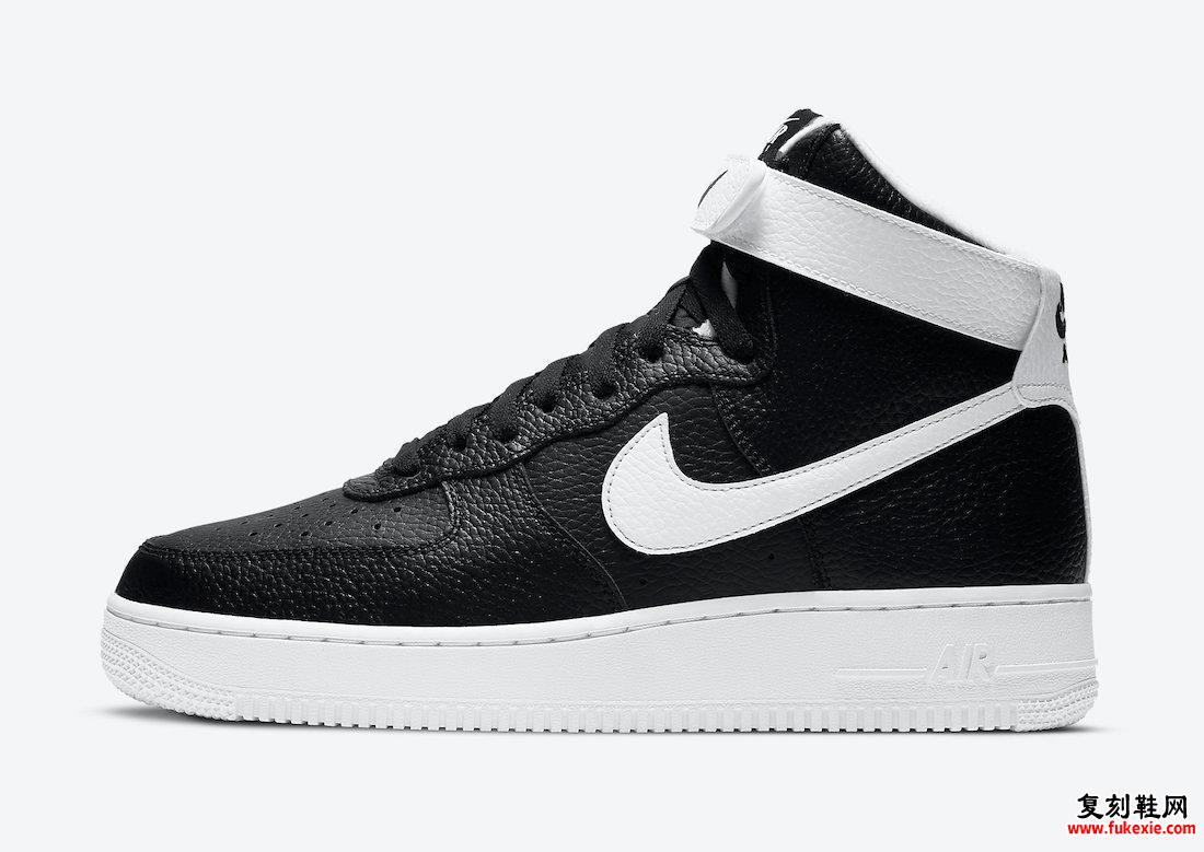 Nike Air Force 1 High Black White CT2303-002发售日期