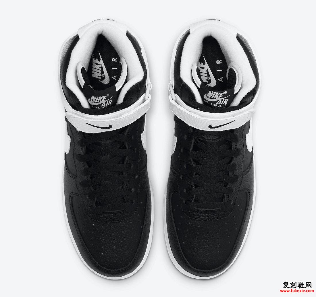 Nike Air Force 1 High Black White CT2303-002发售日期