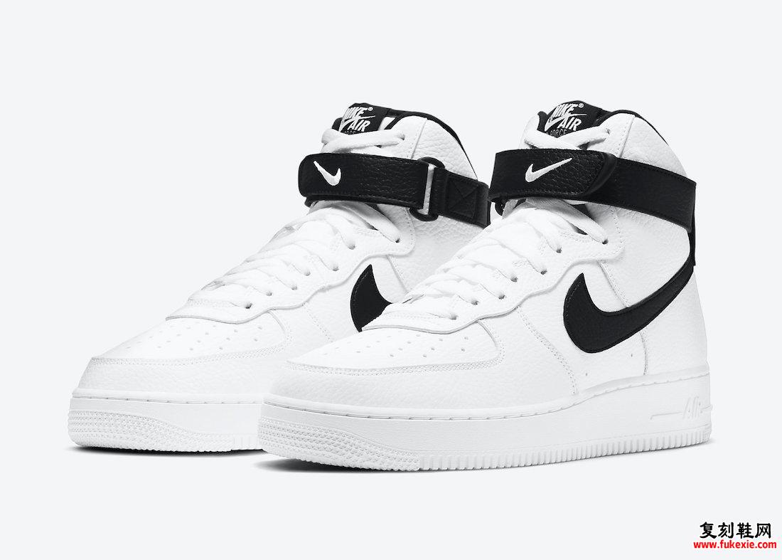 Nike Air Force 1 High White Black CT2303-100发售日期