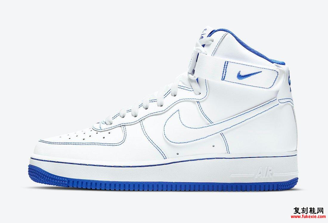 Nike Air Force 1 High White Royal Blue CV1753-101发售日期