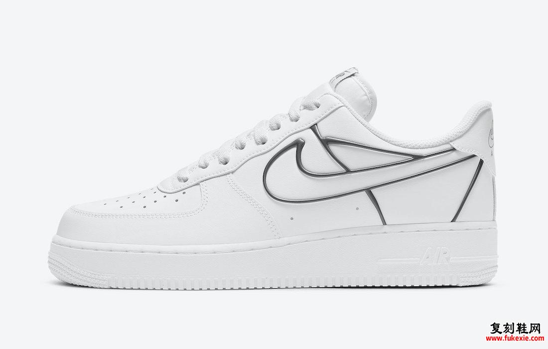 Nike Air Force 1 Low White Metallic Gray DH4098-100发售日期信息