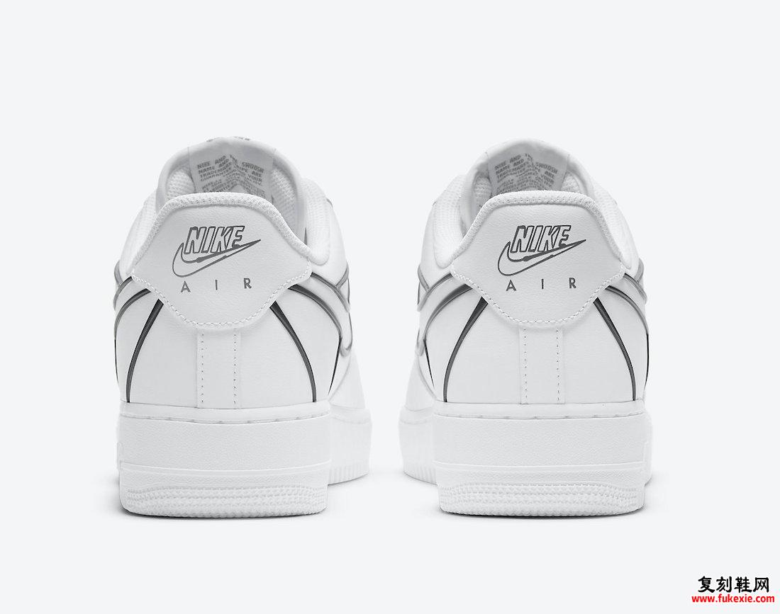 Nike Air Force 1 Low White Metallic Gray DH4098-100发售日期信息