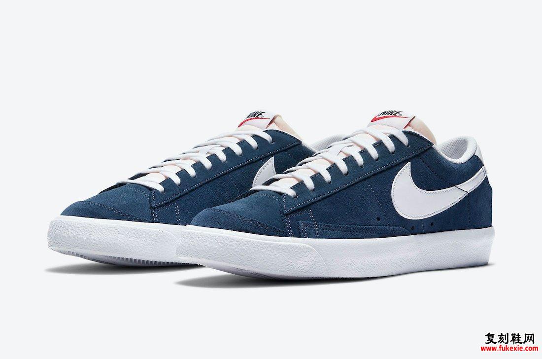 Nike Blazer Low Navy Suede DA7254-400发售日期