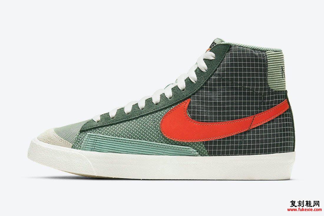 Nike Blazer Mid 77 Patch Dutch Green DD1162-300发售日期