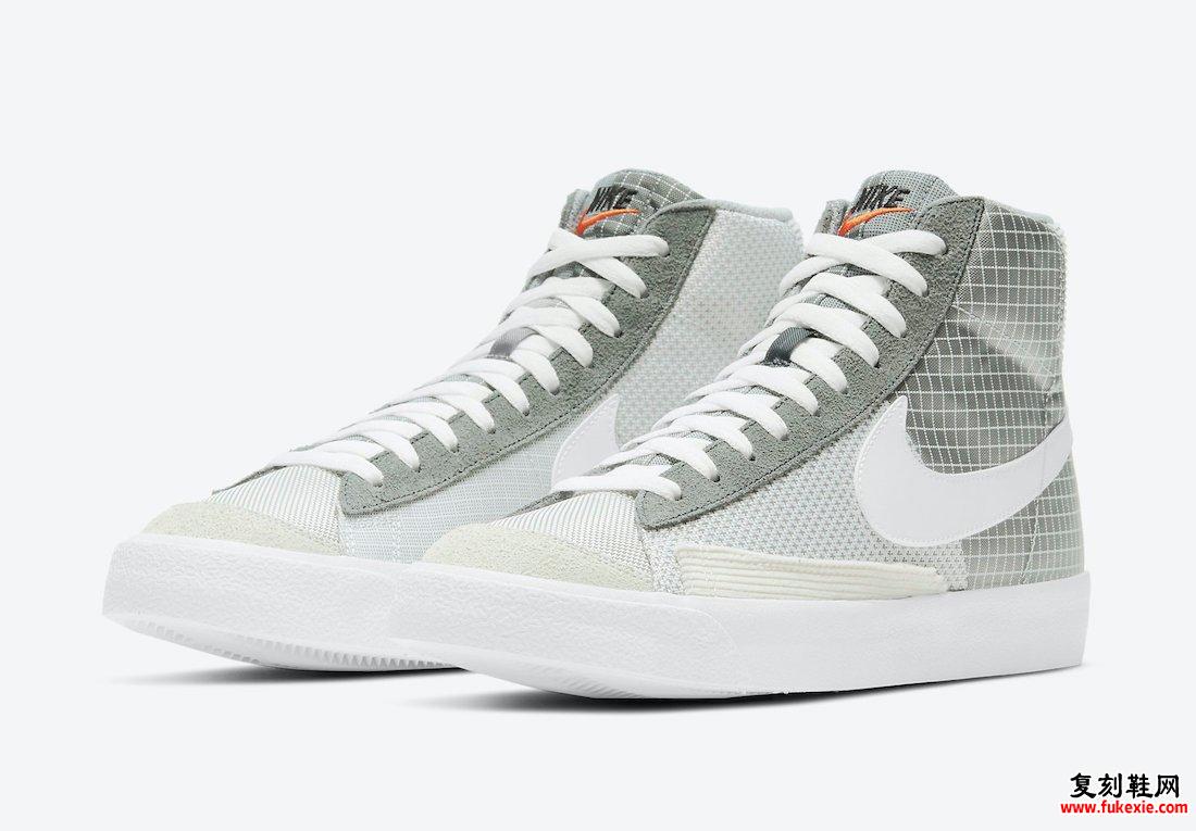 Nike Blazer Mid 77补丁烟灰色白色颗粒灰色DD1162-001发售日期信息