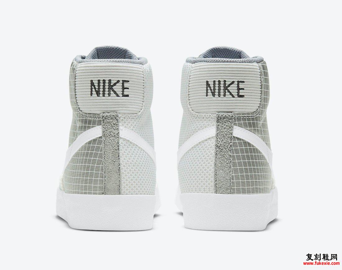 Nike Blazer Mid 77补丁烟灰色白色颗粒灰色DD1162-001发售日期信息